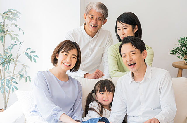 笑顔の家族